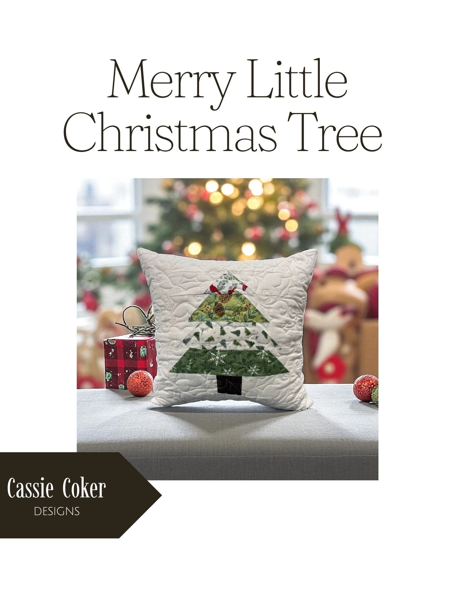 Merry Little Christmas Tree Pattern