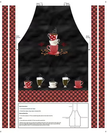 Perfect Brew Canvas Apron Panel