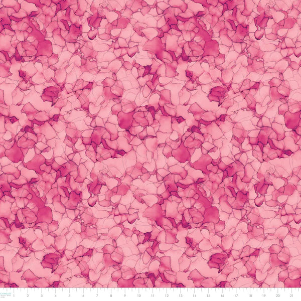 Flight of Beauty - Petal Mosaic Pink - Fat Quarter