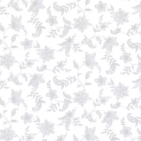 Quilter's Flour Lacy Floral White