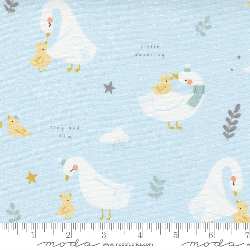 Little Ducklings Double Gauze Blue
