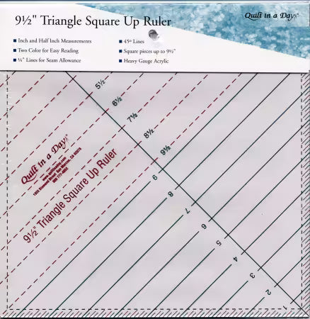 9 1/2" Triangle Square Up Ruler