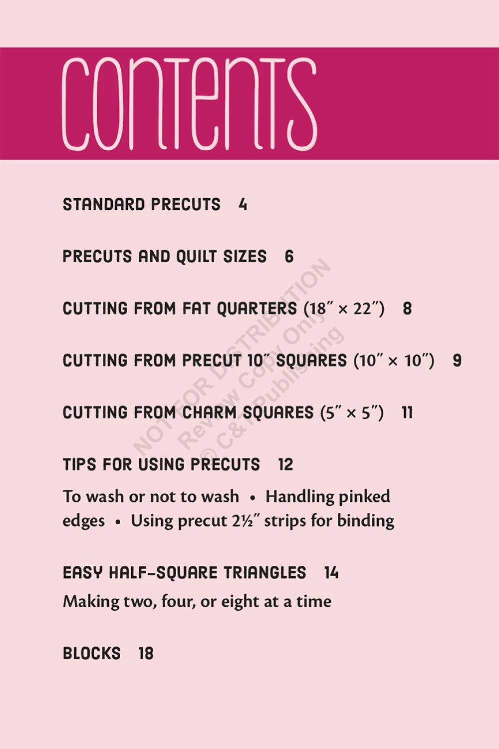 Quilting with Precuts Pocket Guide