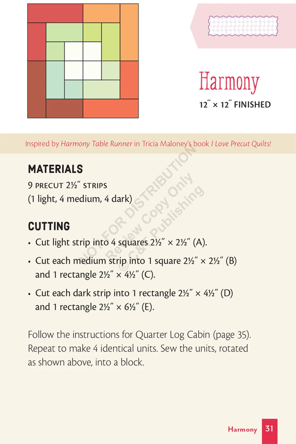 Quilting with Precuts Pocket Guide