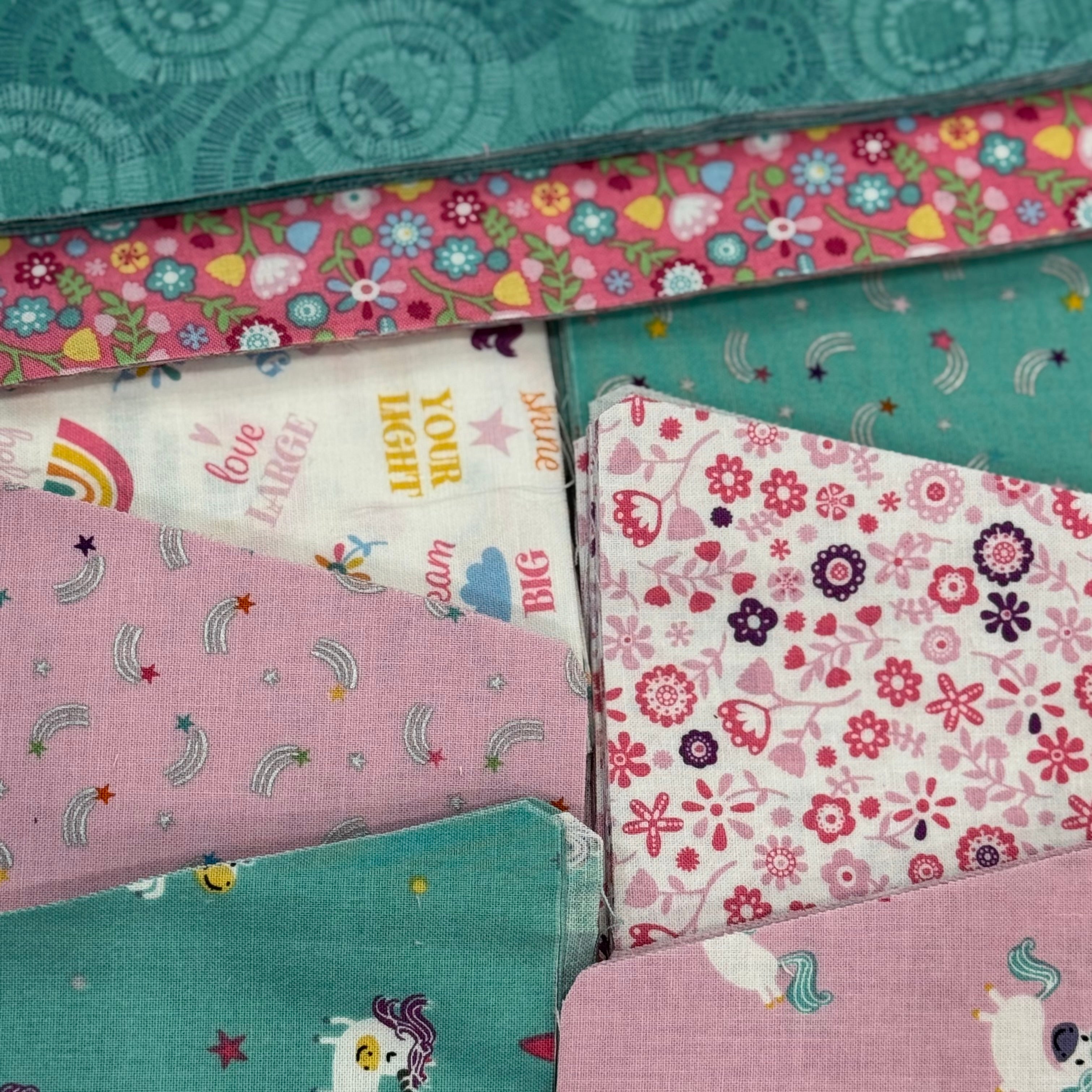 Unicorn Kingdom Tumbler Crib Quilt Kit