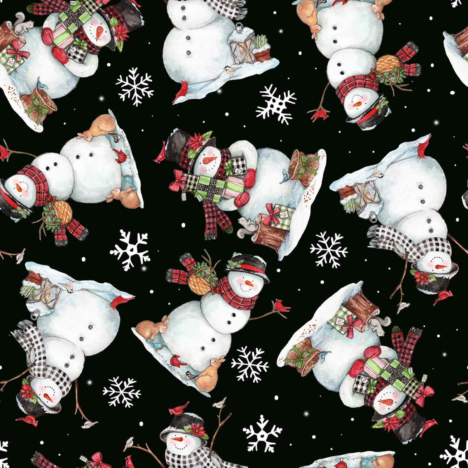 Frosty Snowman Toss - Black