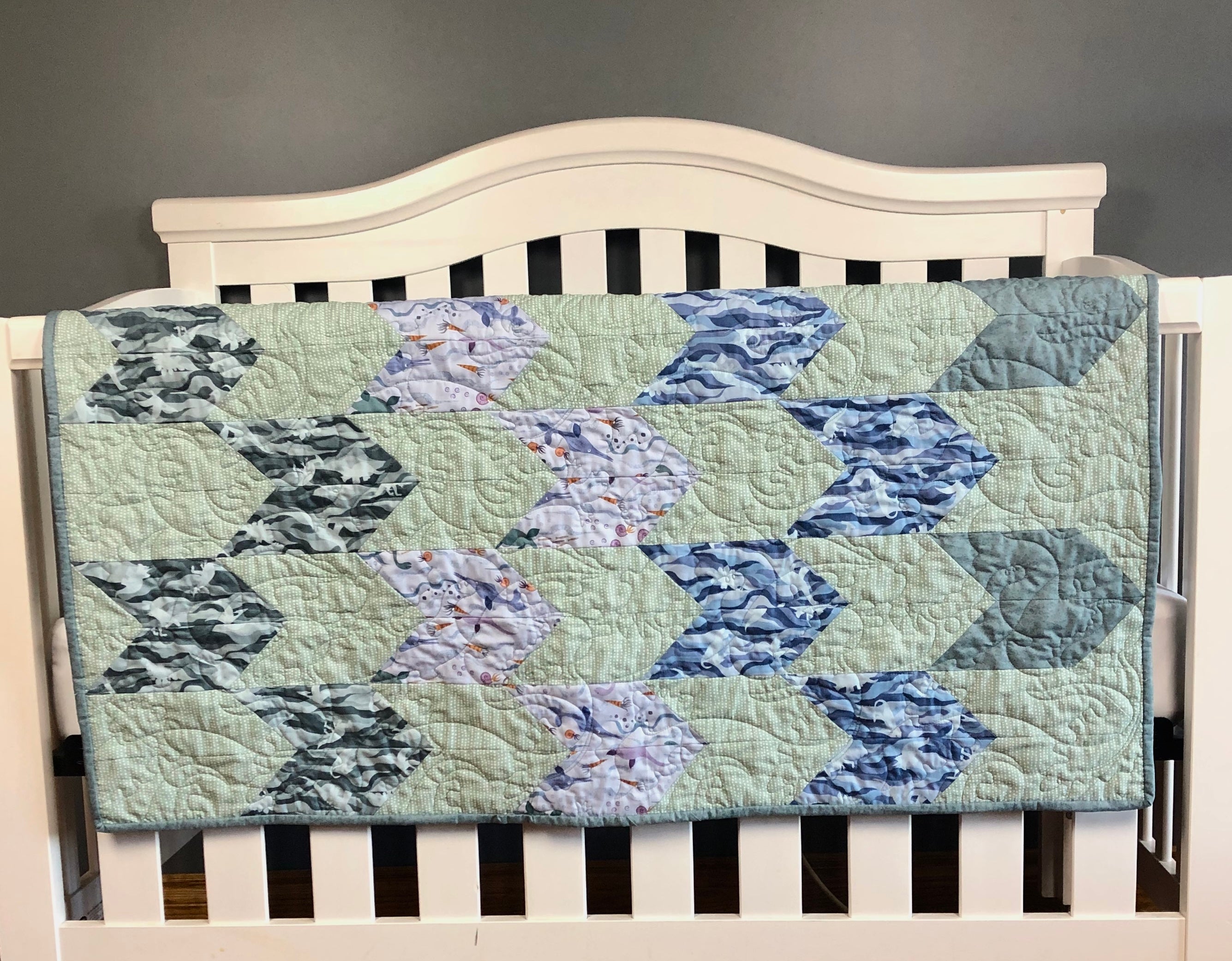 Chevron Dinosaur - Quilt Kit