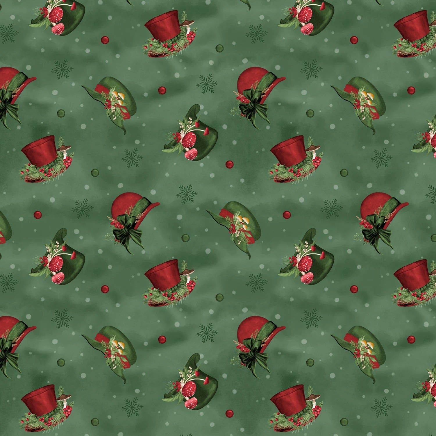 Woodland Snowmen Tossed Hats