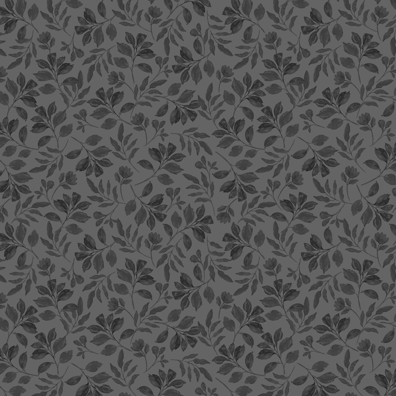 Scarlet Dreams - Tonal Leaves Black