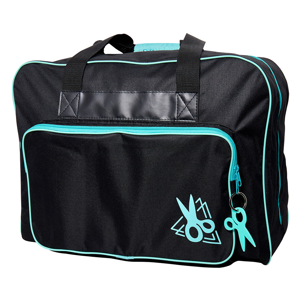 Sewing Machine Tote Bags - Black & Turquoise