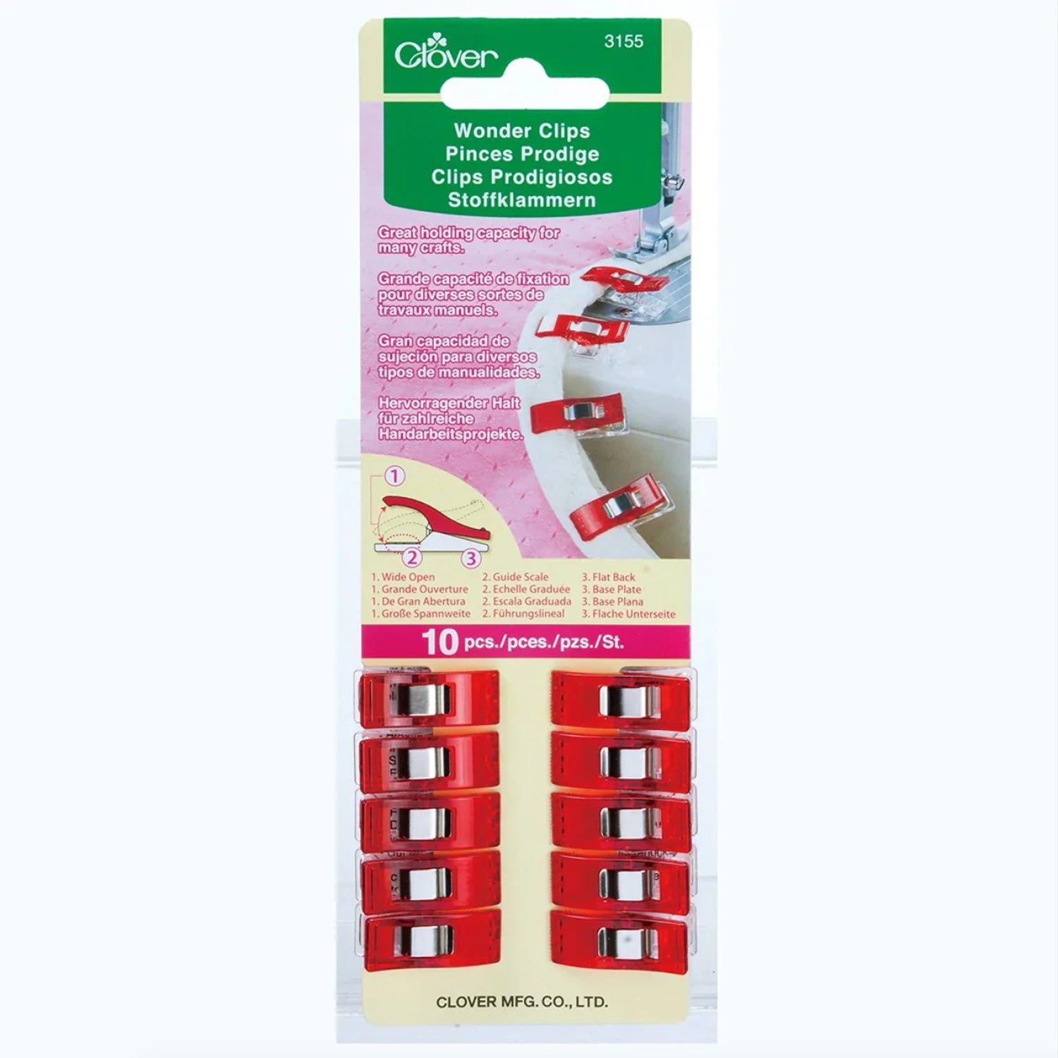 Clover Wonder Clips - 10 pk