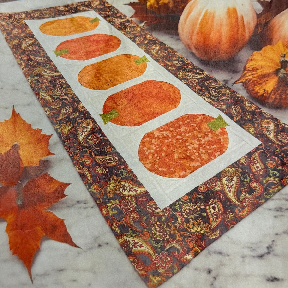 Pumpkin Patch Paisley Table Runner Kit