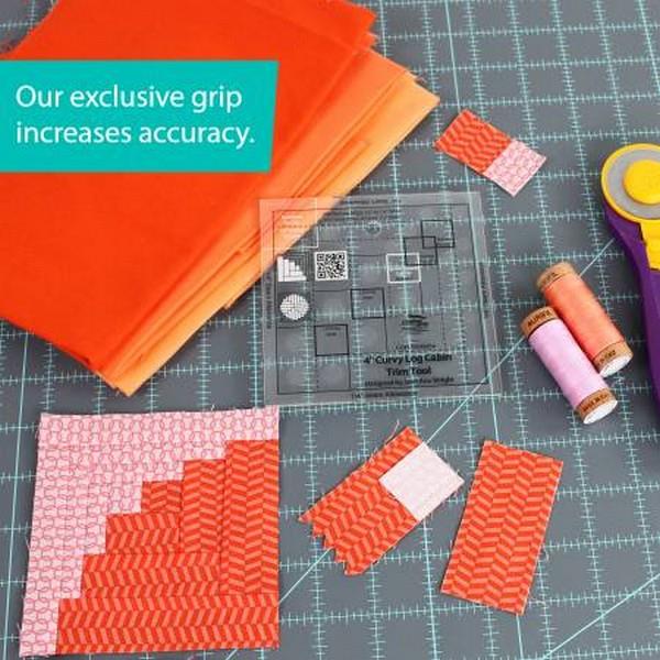Creative Grids 4" Curvy Log Cabin Trim Tool at The Quilt Store