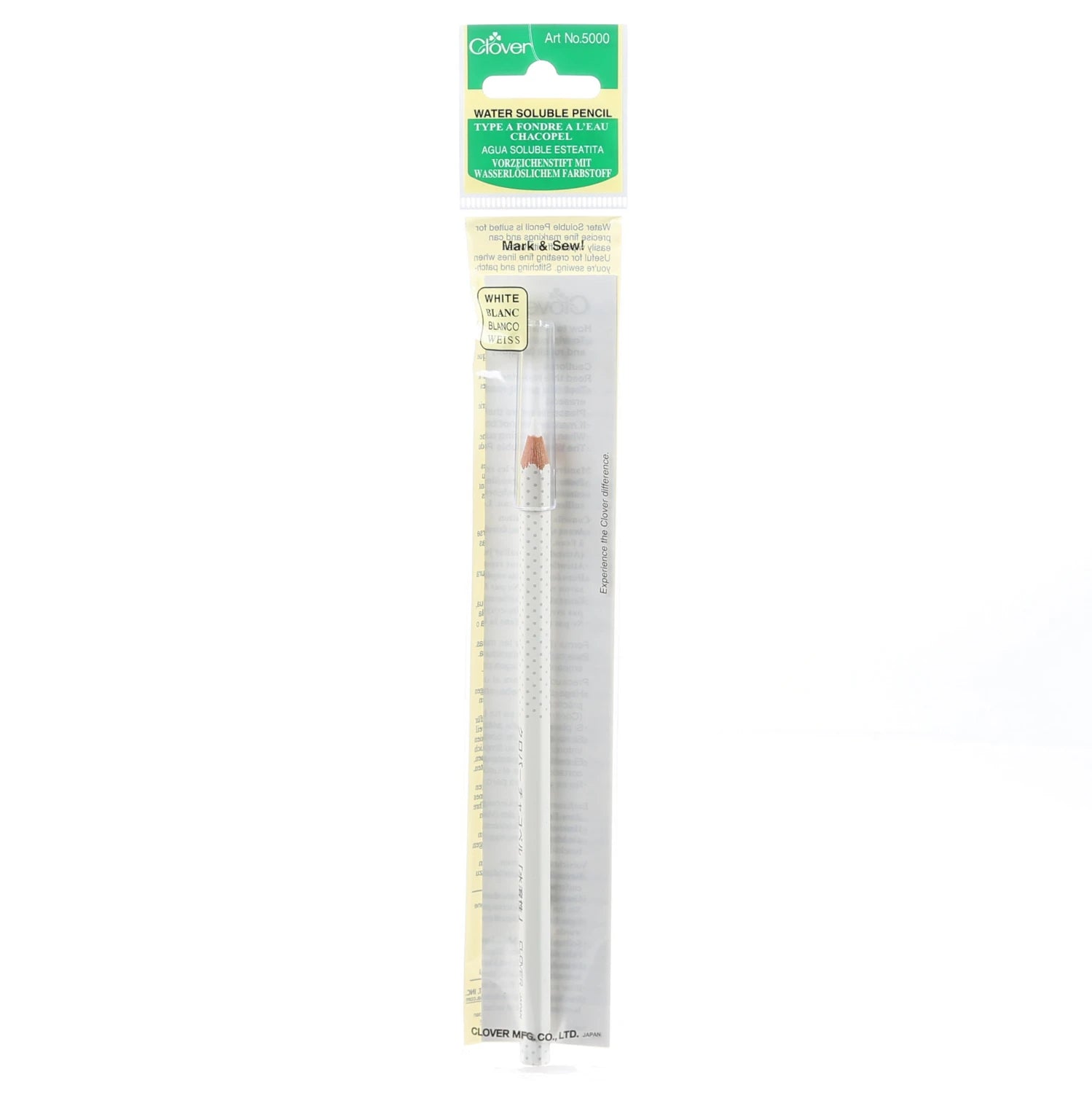 Clover Water Soluble Pencil White