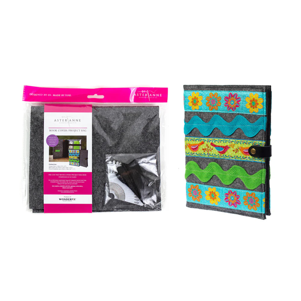 Pre-Cut Felt Book Cover/Project Bag Felt Kit