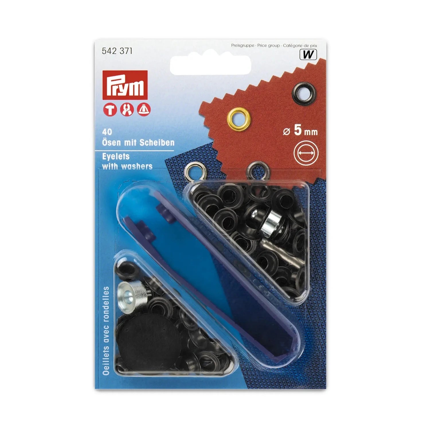 Eyelets with Washers and Tool