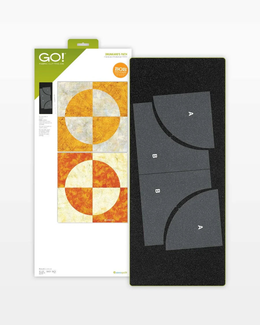 ACCUQUILT GO! DRUNKARD'S PATH 7" FINISHED