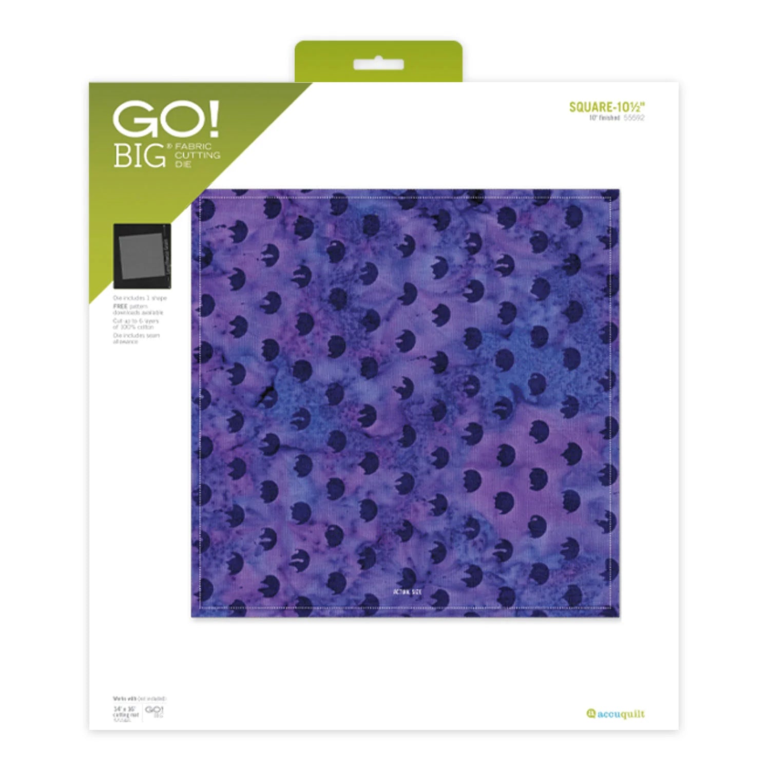 AccuQuilt Go! Big Square- 10 1/2"