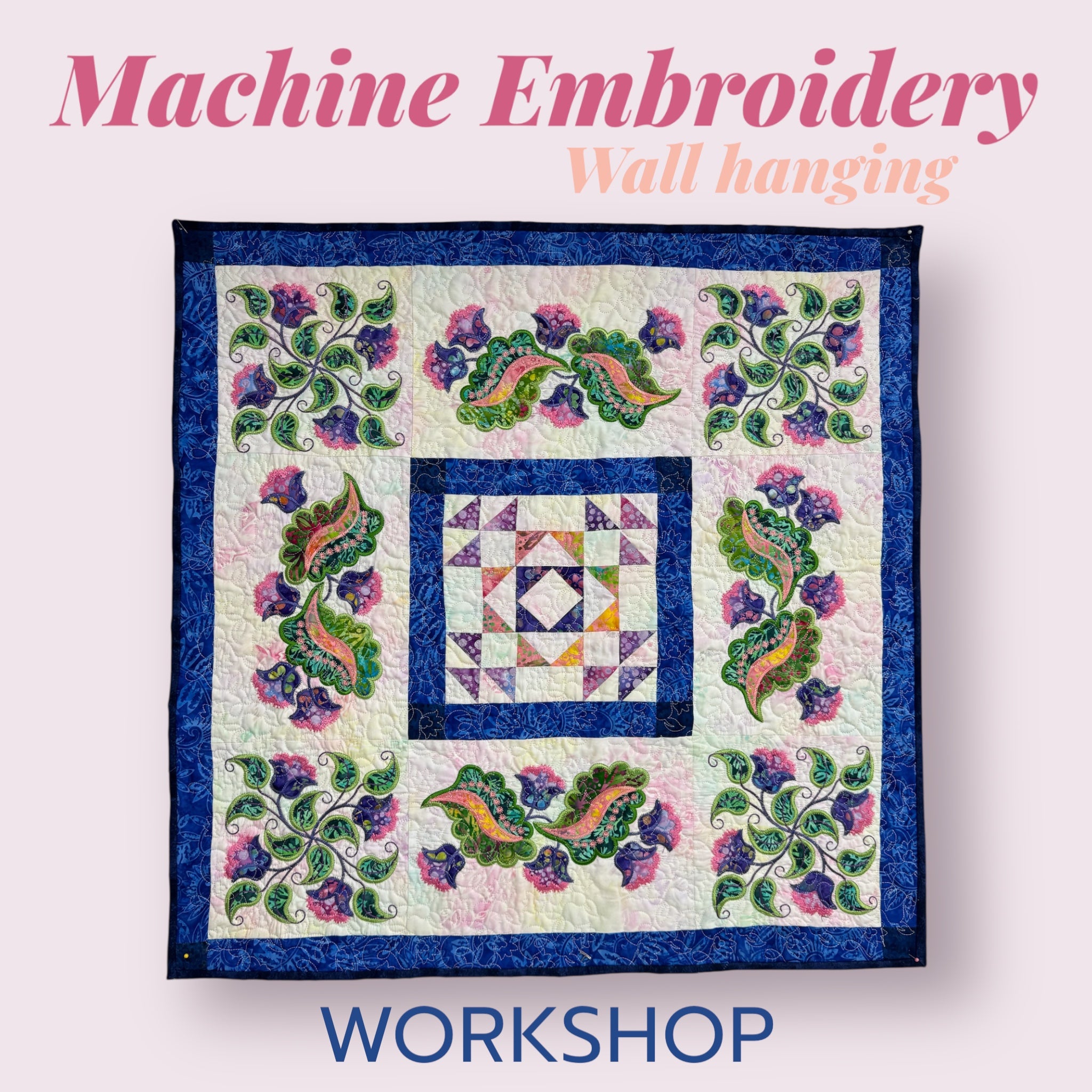 Frolic In the Hoop Embroidery Wall Hanging Workshop