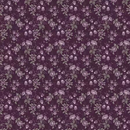 Blackberry Bramble Small Purple Floral
