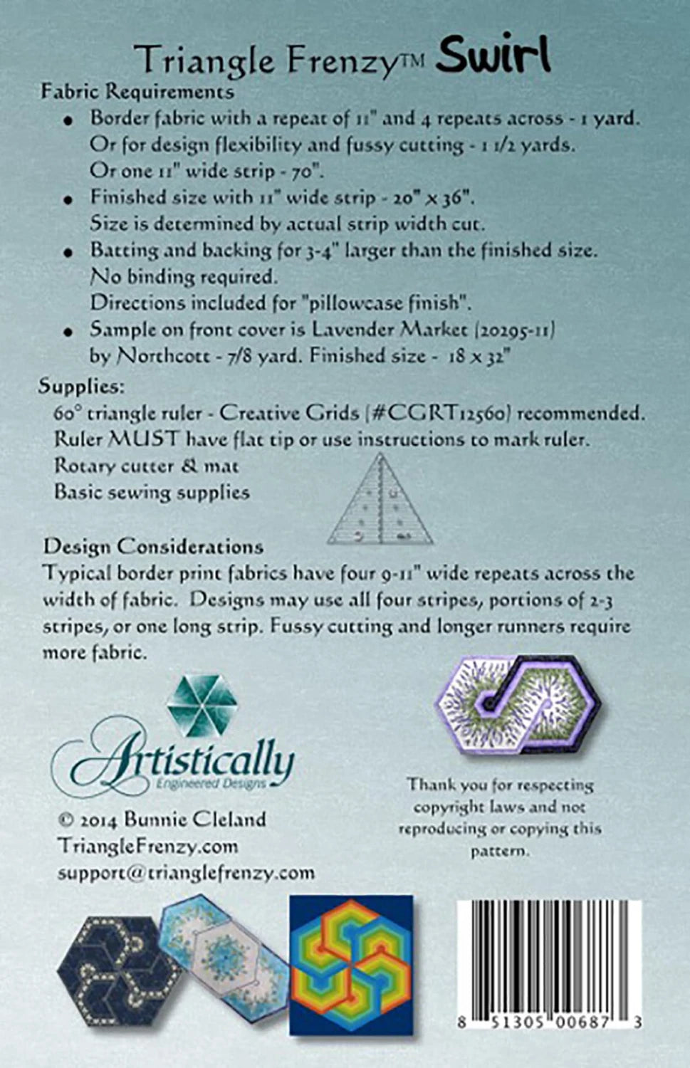 Triangle Frenzy Swirl Pattern