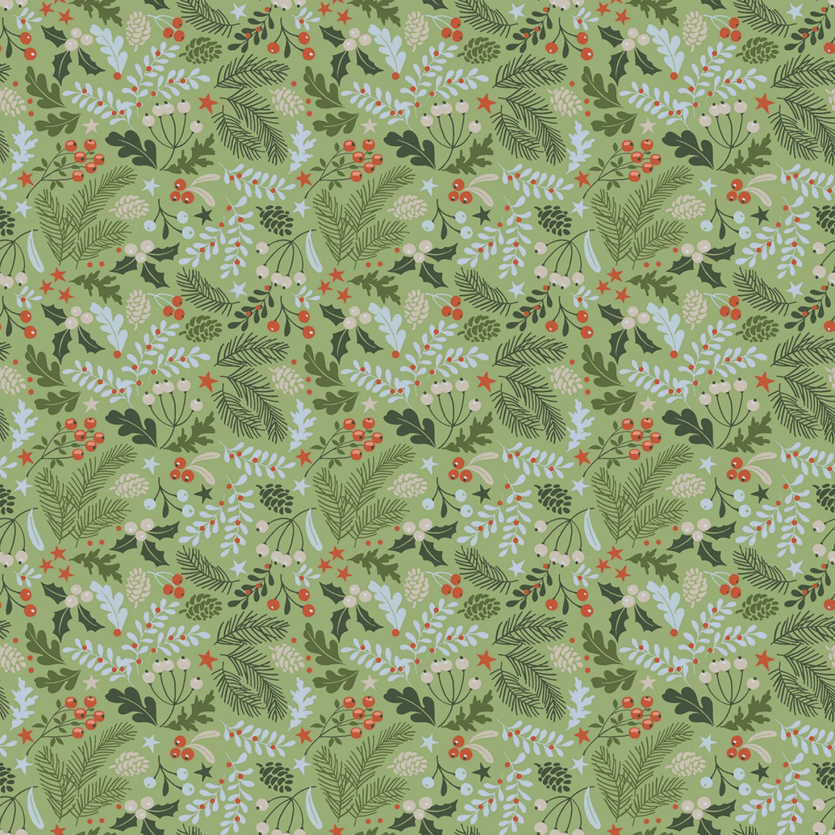 3 Metre Fabric Bundle - Santa’s Tree Farm