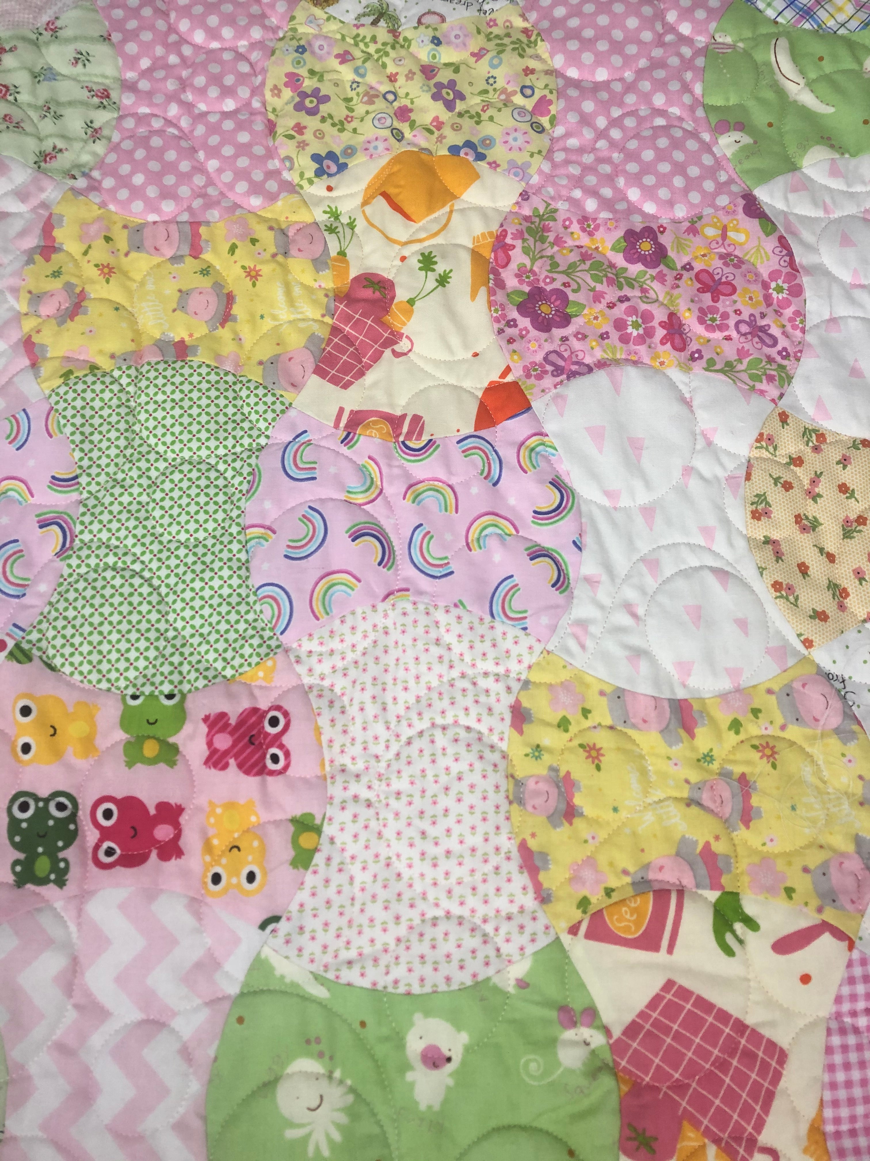 Scrappy Apple Core Baby Girl - Quilt Kit