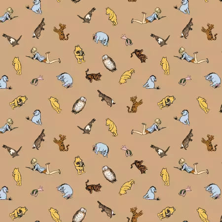 Winnie the Pooh Characters Brown