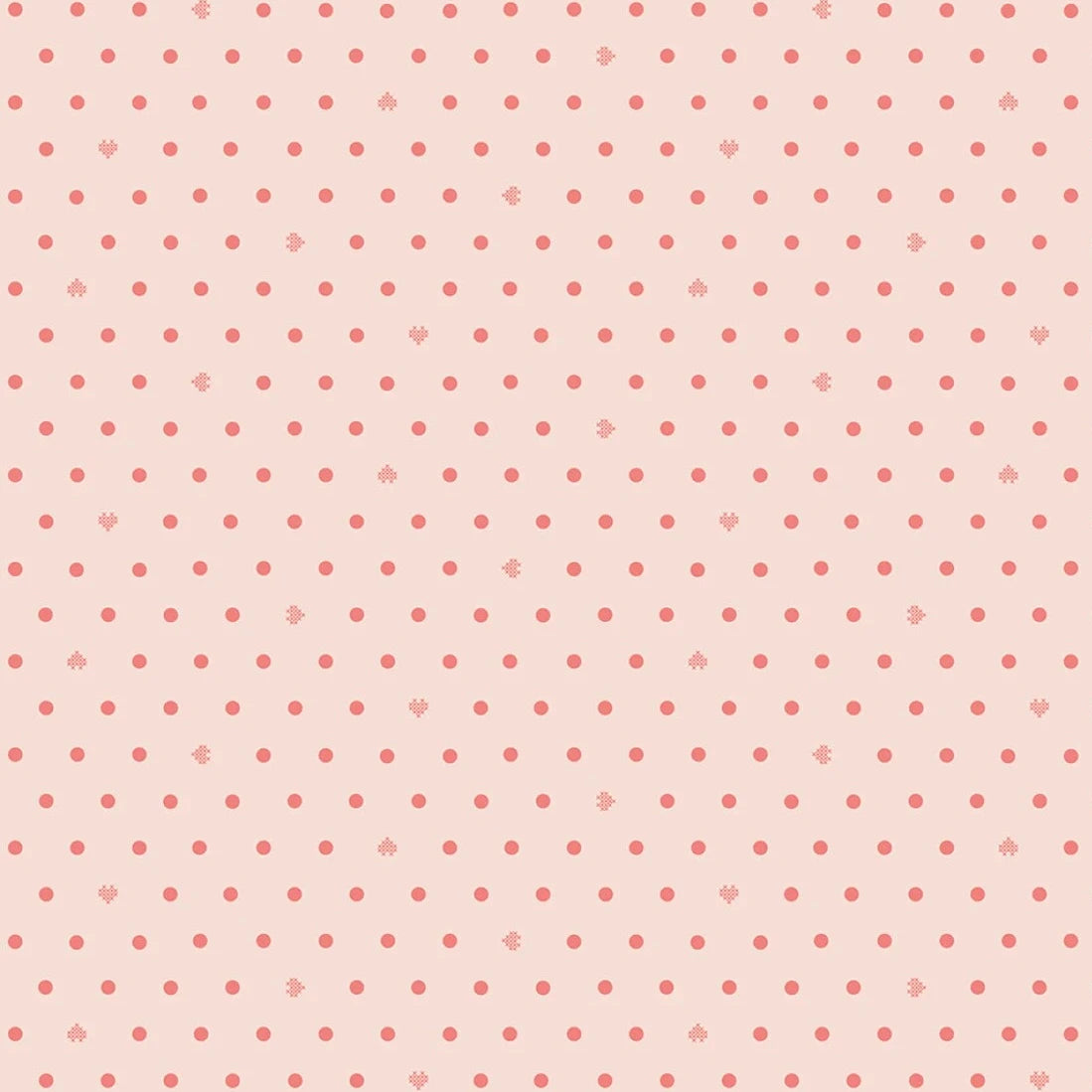 Cotton Nook Dots - Blush