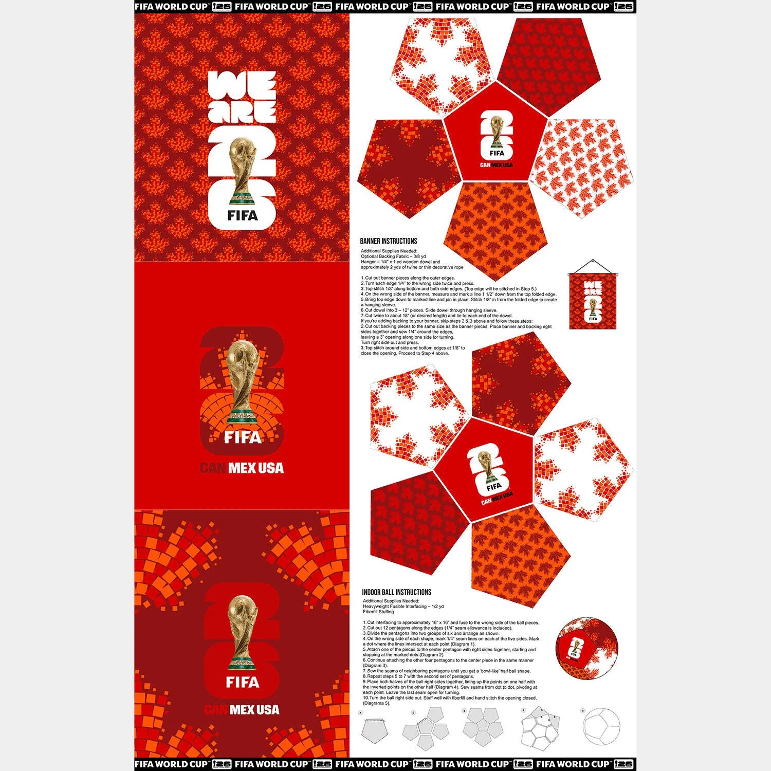 FIFA World Cup 2026 Banner & Ball Panel