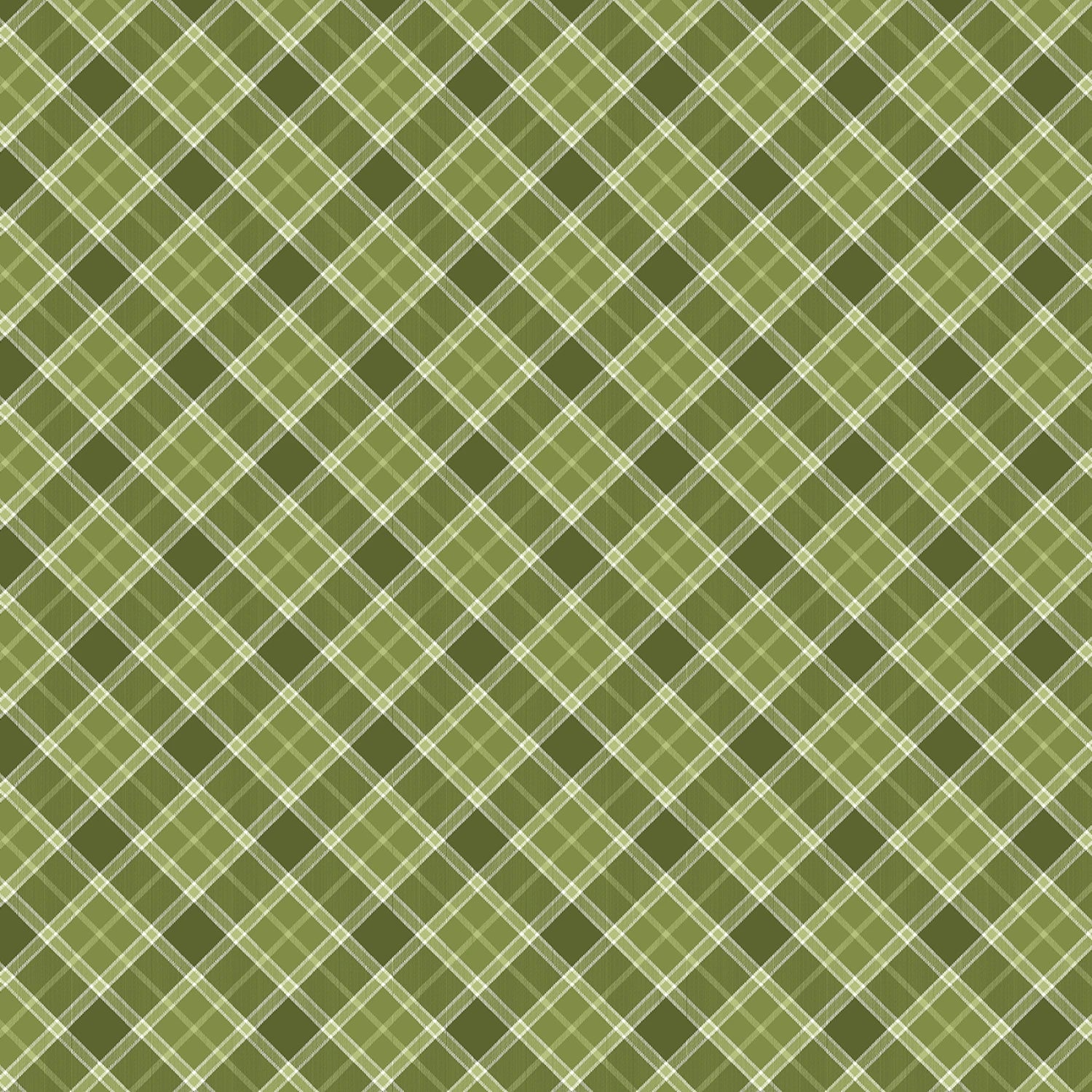 Gather with a Graceful Heart Green Bias Plaid