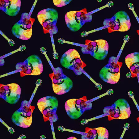 Painted Guitars Tossed