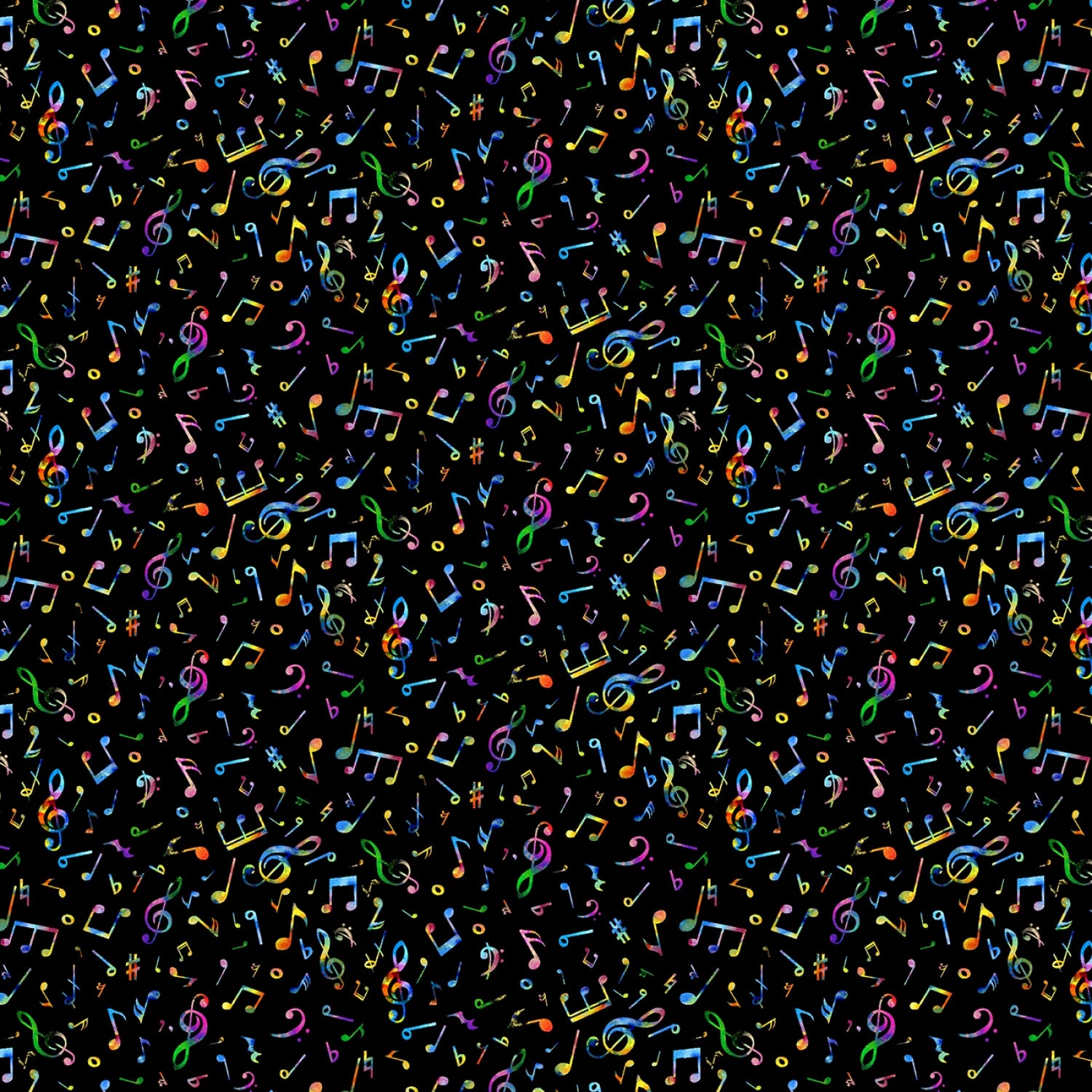 Painted Guitars Tiny Music Notes