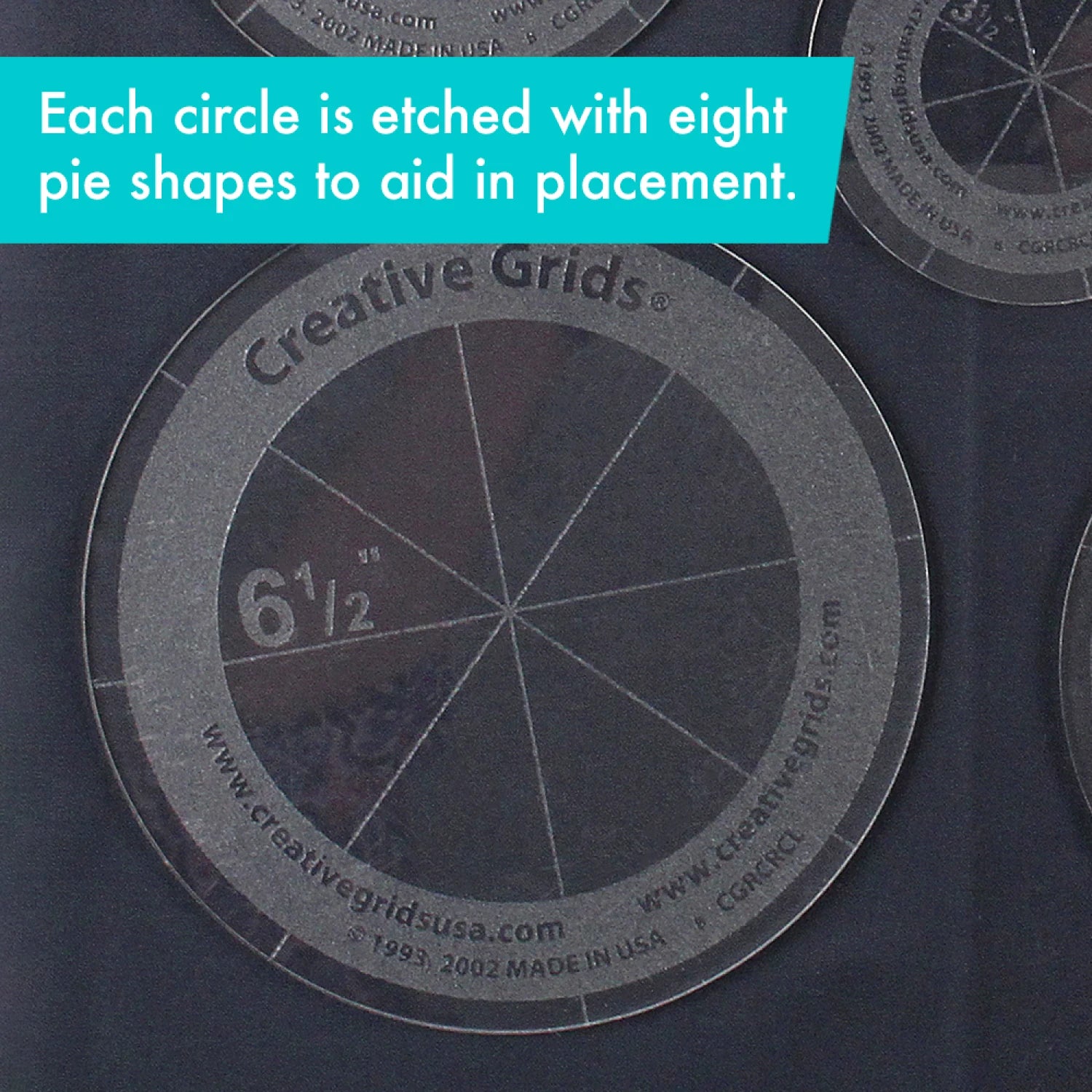 Creative Grids Quilt Ruler Circles - Set of 5