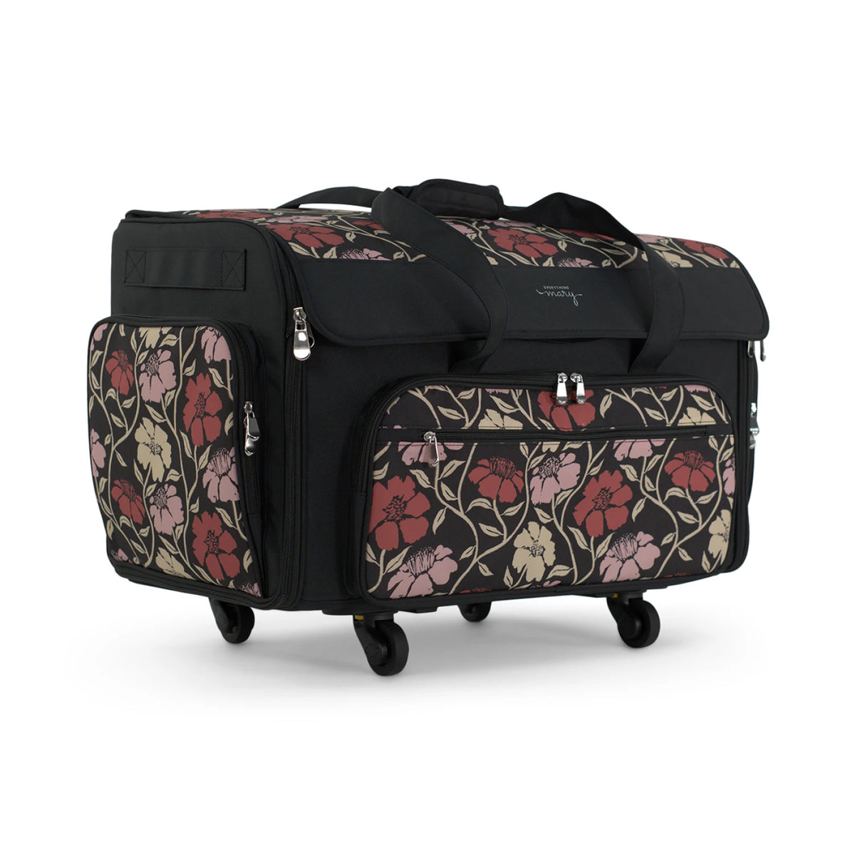 Everything Mary XXL Sewing Machine Tote Red Floral
