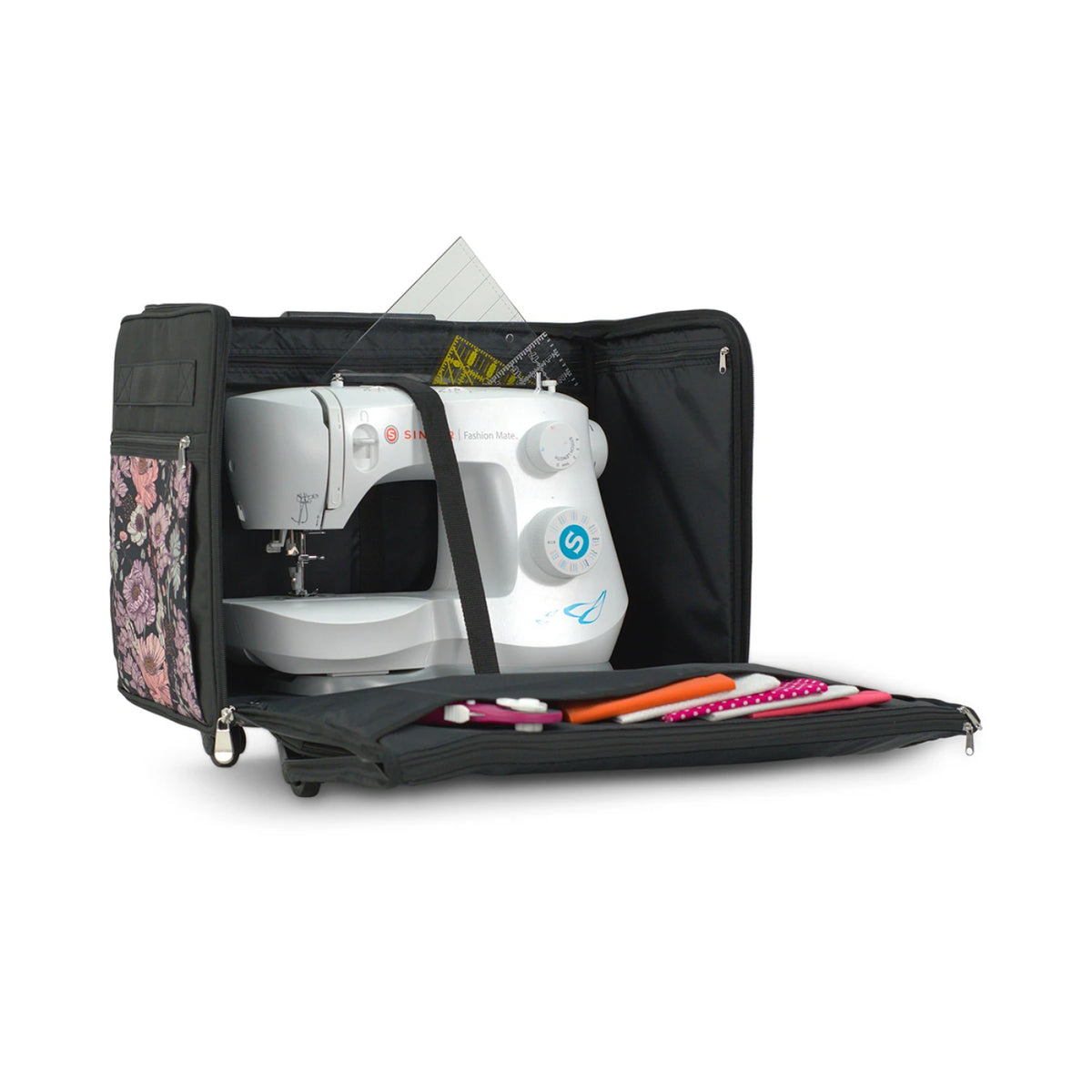 Everything Mary XL Sewing Machine Tote Floral Flat Top