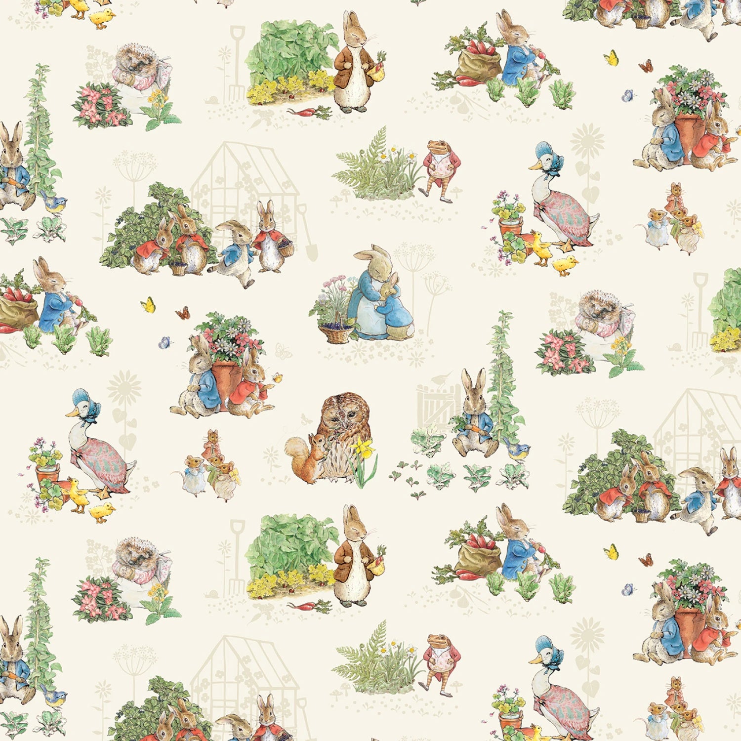 Peter Rabbit & Friends Characters Cloud Flannel