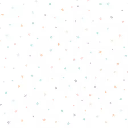 First Impressions - Ditzy Stars and Hearts Flannel