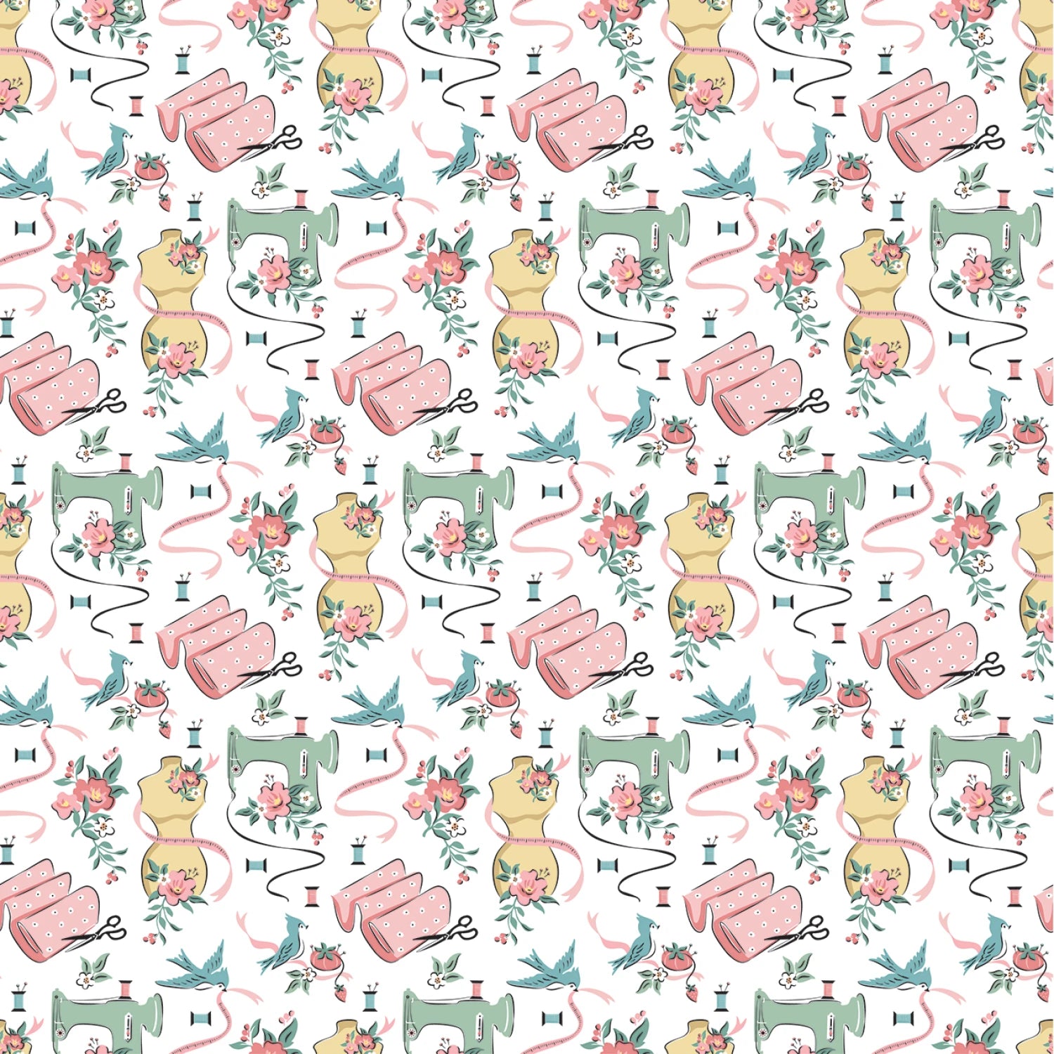 Granny's Sewing Room White