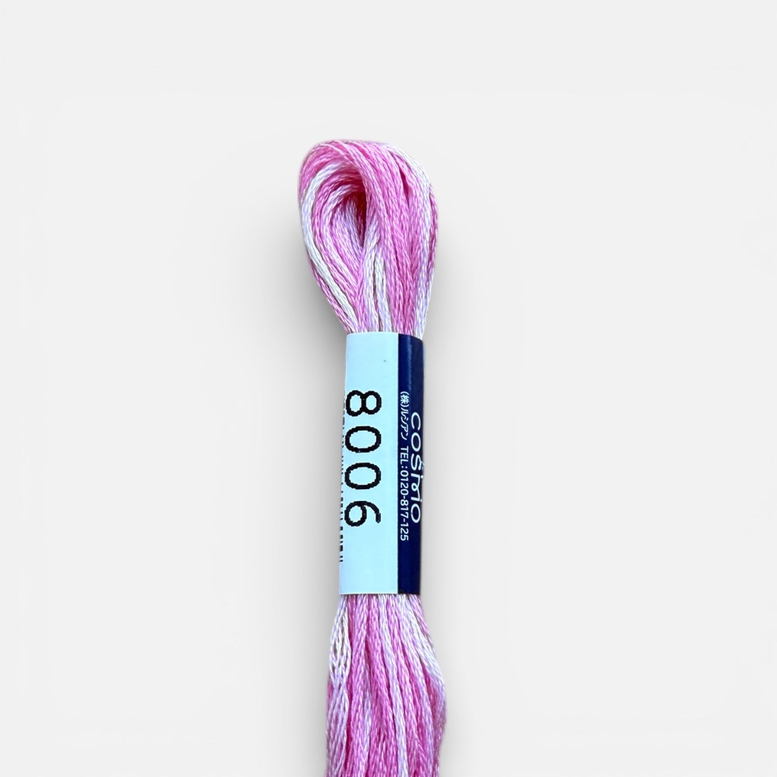 Cosmo Cotton Embroidery Floss Pinks 8006