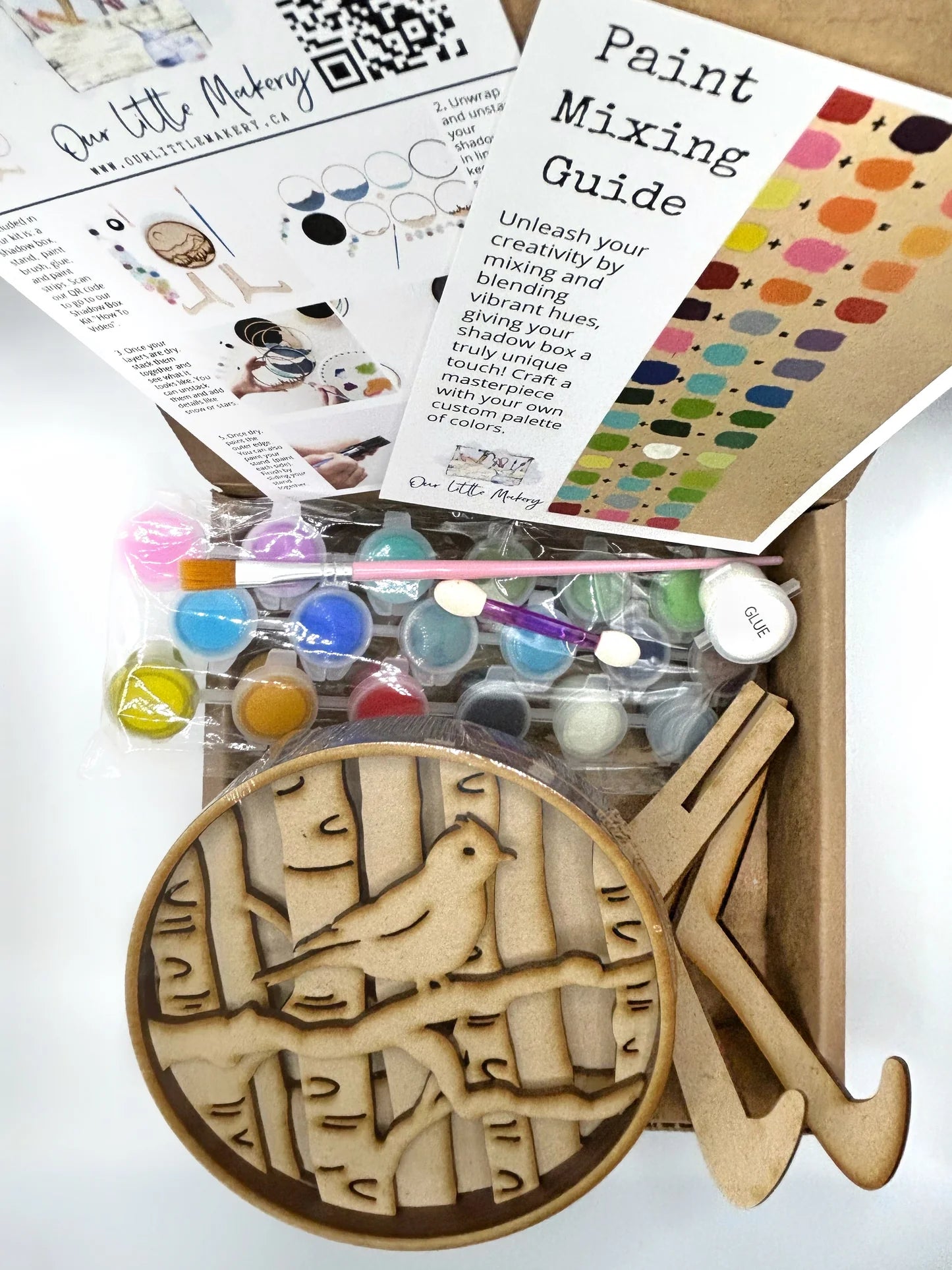Bird Shadow Paint by Layers Kit