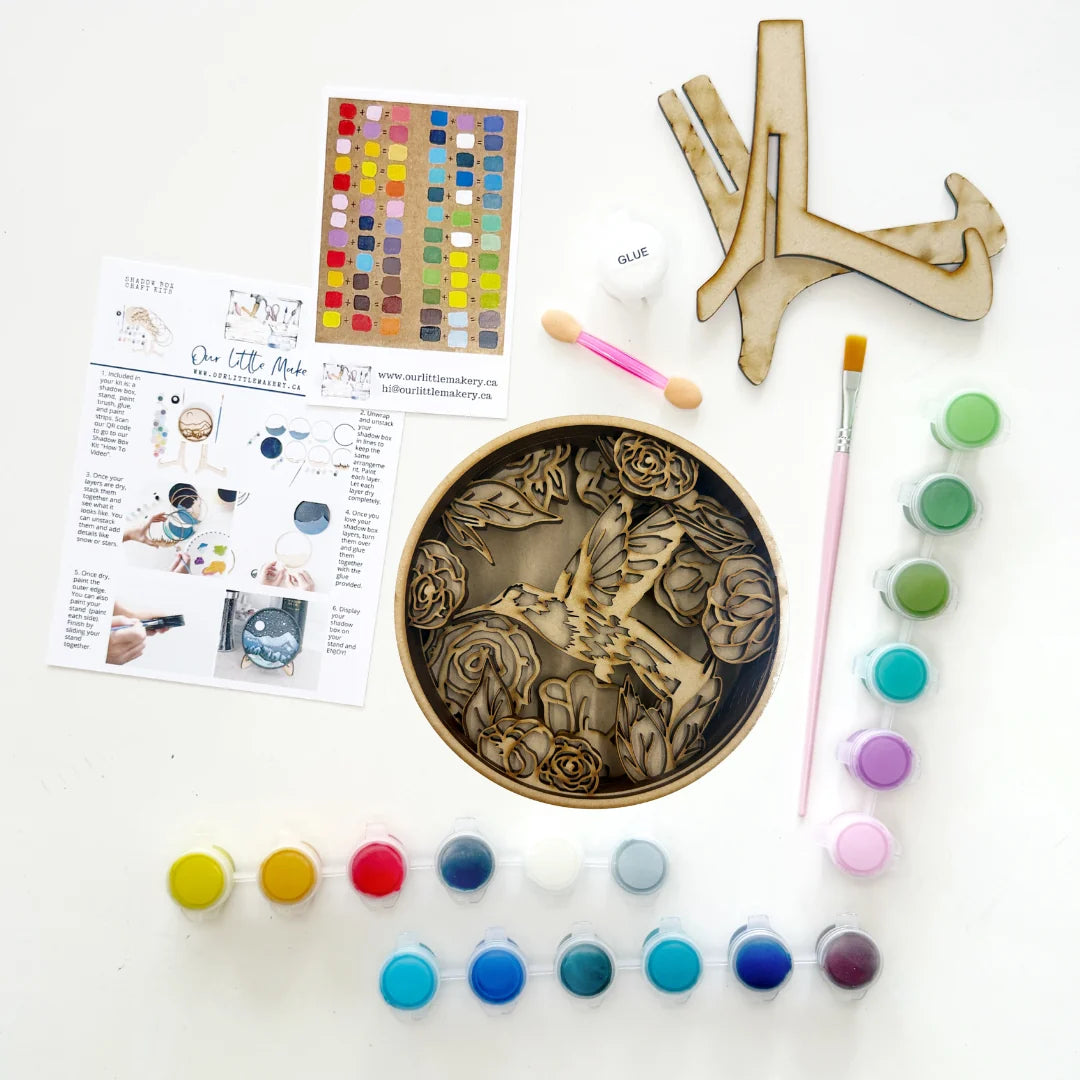 Hummingbird Garden Paint by Layers Kit