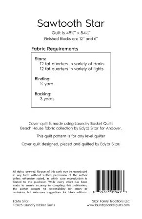 Sawtooth Star Pattern