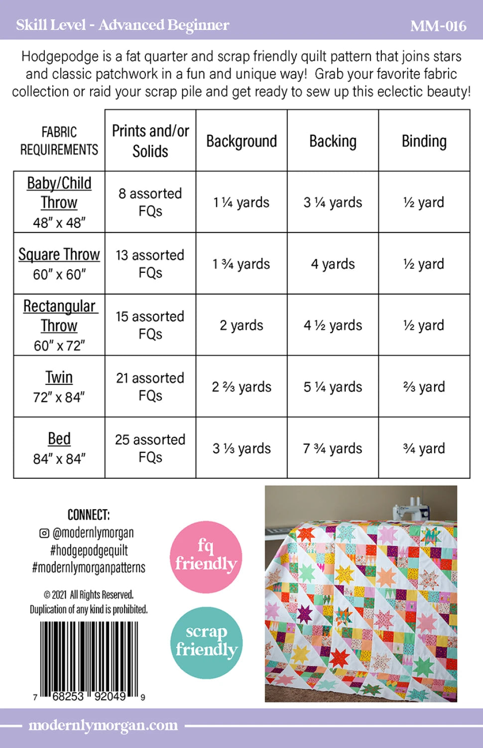 Hodgepodge Quilt Workshop - Spring 2026