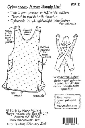 Crosscross Apron Pattern
