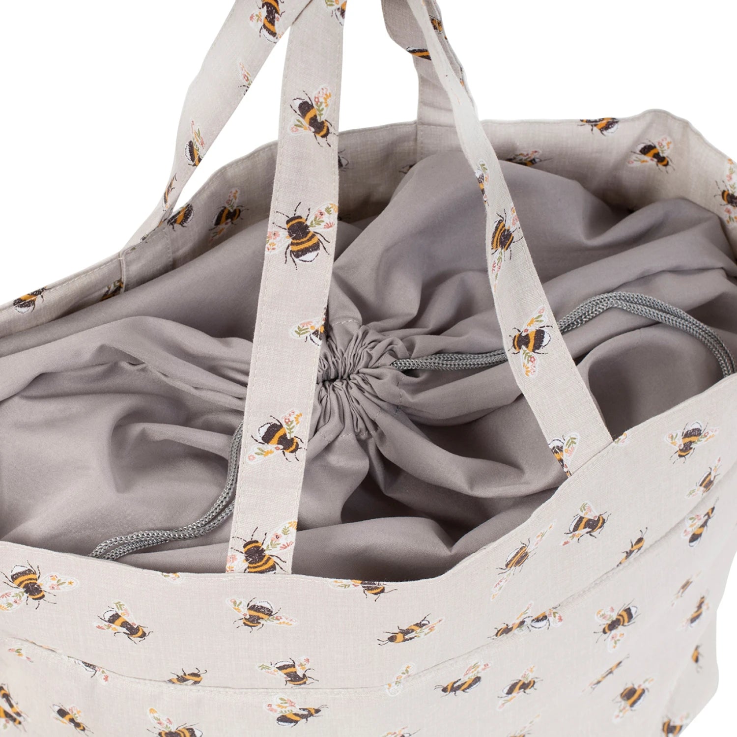 Drawstring Bee Tote Bag
