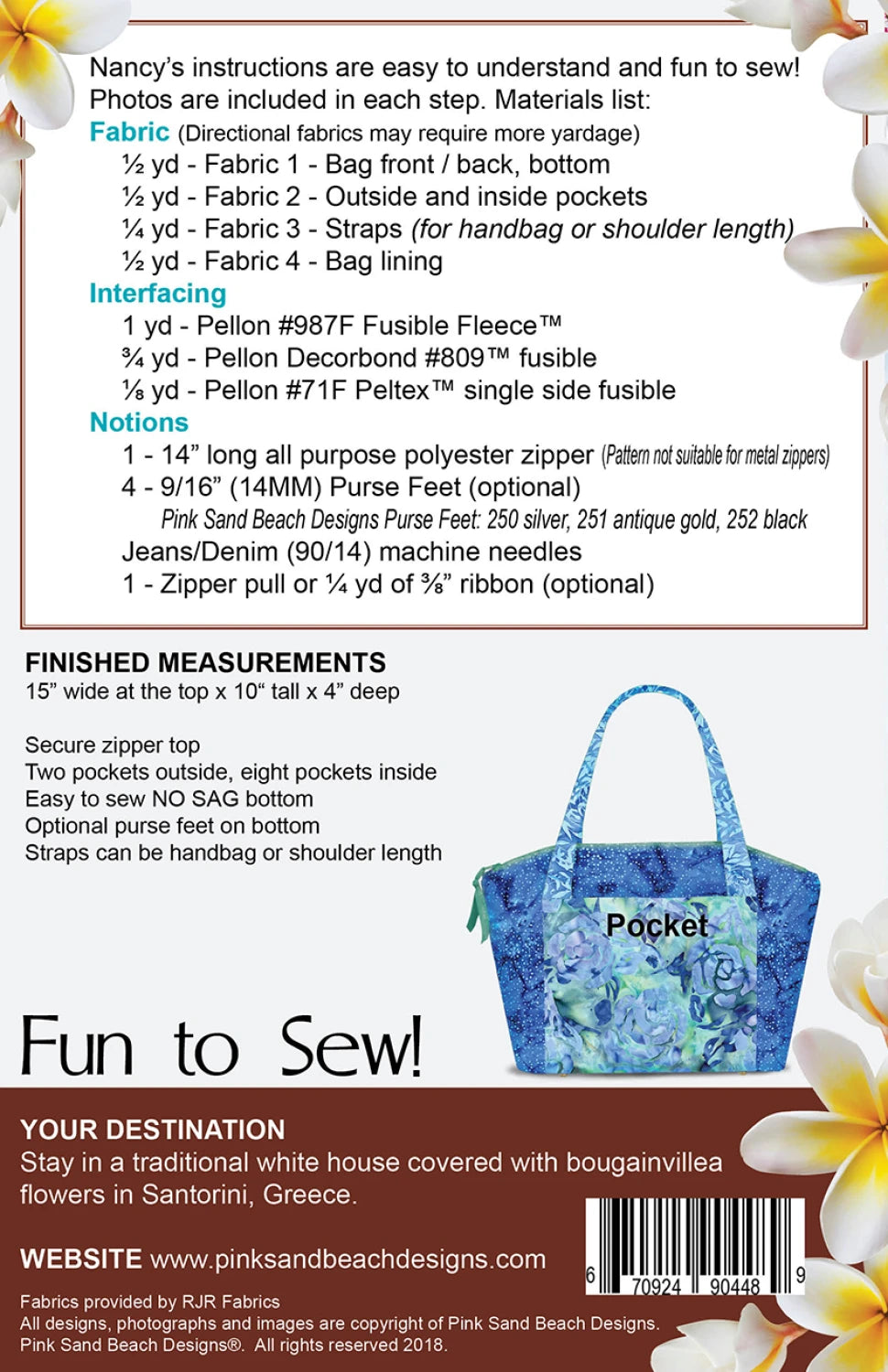 Santorini Handbag Pattern