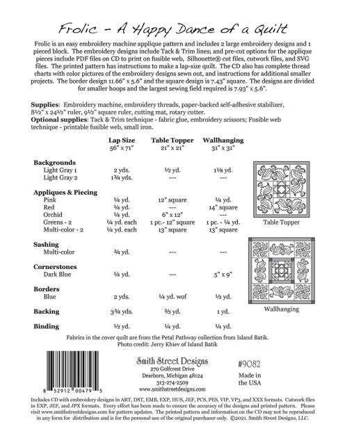 Frolic In the Hoop Embroidery Wall Hanging Workshop