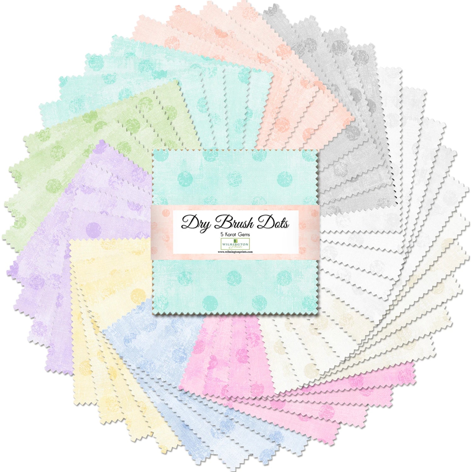 Dry Brush Dots 5 Karat Gems