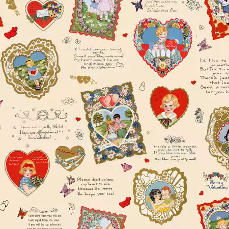 Be My Valentine Patchwork Cream